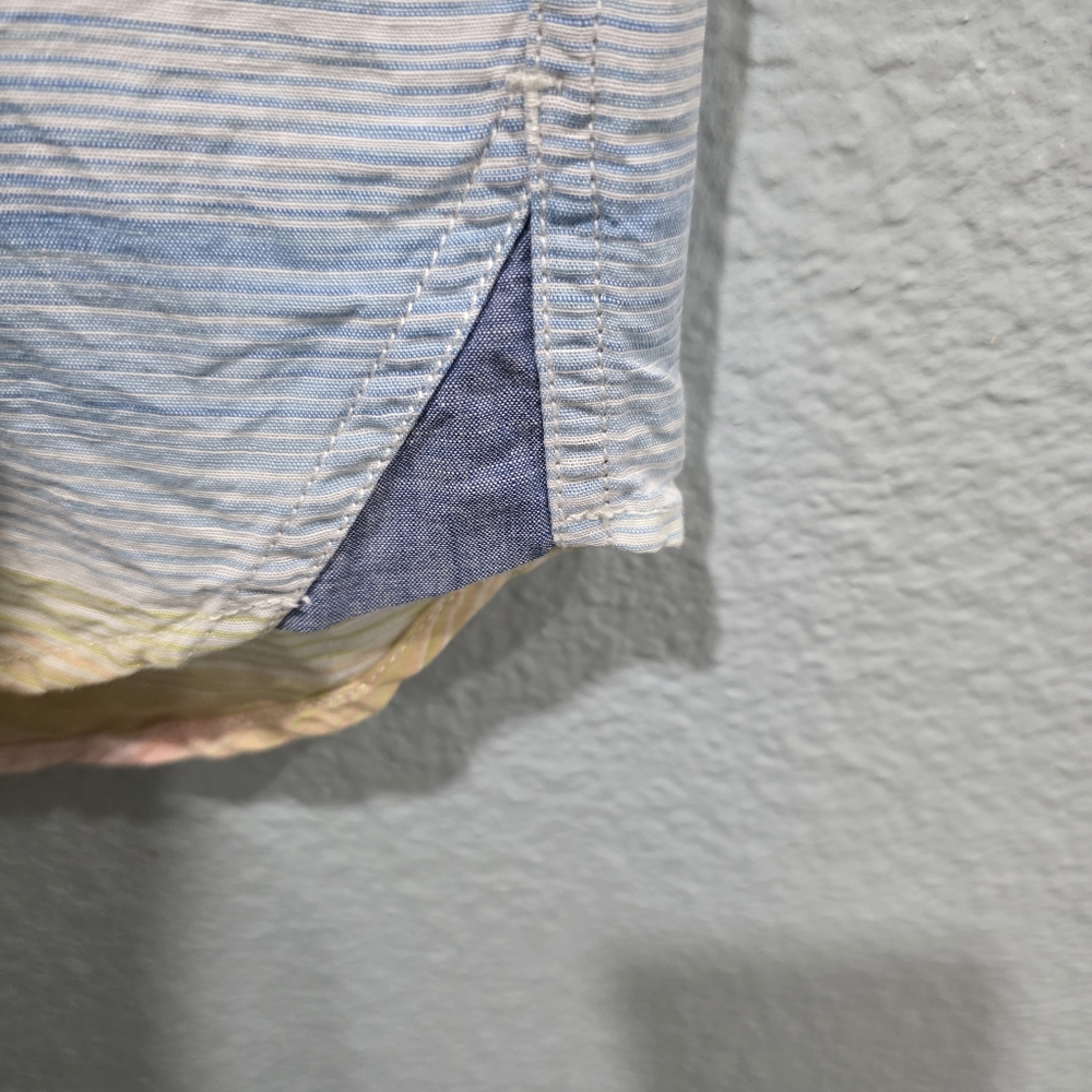 Tommy Bahama Mens Button Down Camp Shirt Short Sleeve Pastel Stripe Size XL. - Picture 4 of 9